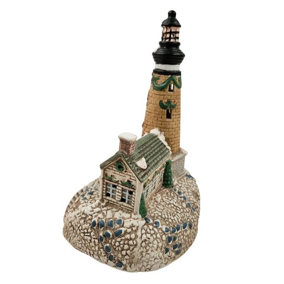 Porcelain Lighthouse Nightlights Ltd Commodities 19645 Vintage Christmas Village - Picture 5 of 9